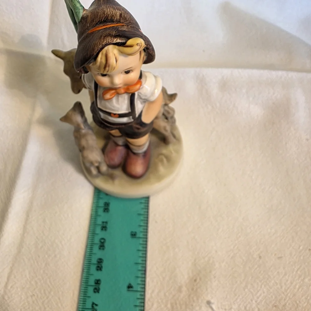 Vintage Goebel Hummel Little Goat Herder Charming Boy w Goats Figurine TMK 6
